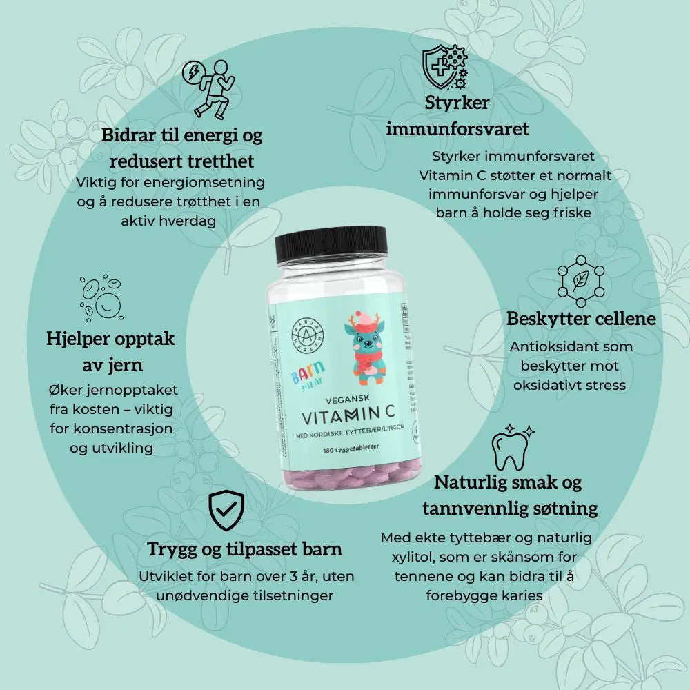 Vitamin C Tyttebær Barn - Bilde 2